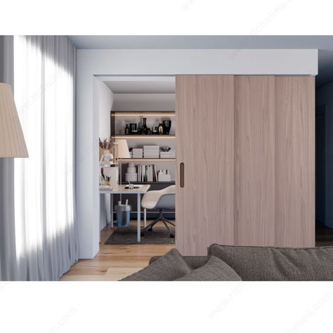 Sliding Room Doors, Accordian Door, Movable Walls, Slider Door, Ceiling Storage, Sliding Door Systems, Closet Room, Small Closet, Built In Cabinets