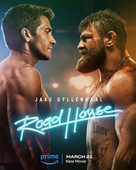 Jake Gyllenhaal vs Conor McGregor 👊 Roadhouse Movie, Luke Grimes, New Movie Posters, Comedy Actors, Road House, Batman Begins, Patrick Swayze, Tyler Perry, English Movies