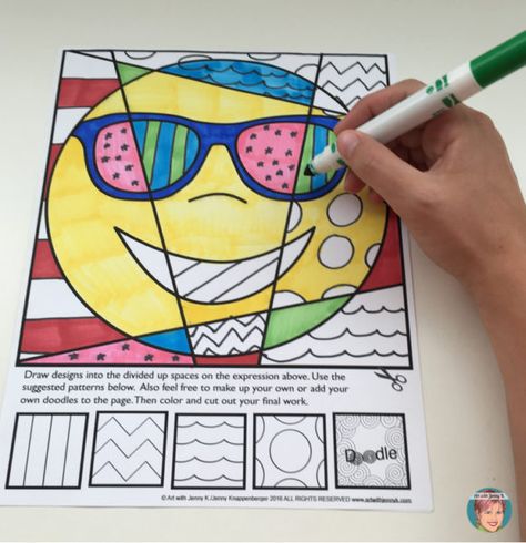 Emoji coloring pages for kids from Art with Jenny K. Emoji Activities For Kids, Emoji Activities, Agamograph Art, Emoji Classroom Theme, Quiet Art, Emoji Craft, Art With Jenny K, Emoji Coloring Pages, Emoji Birthday Party