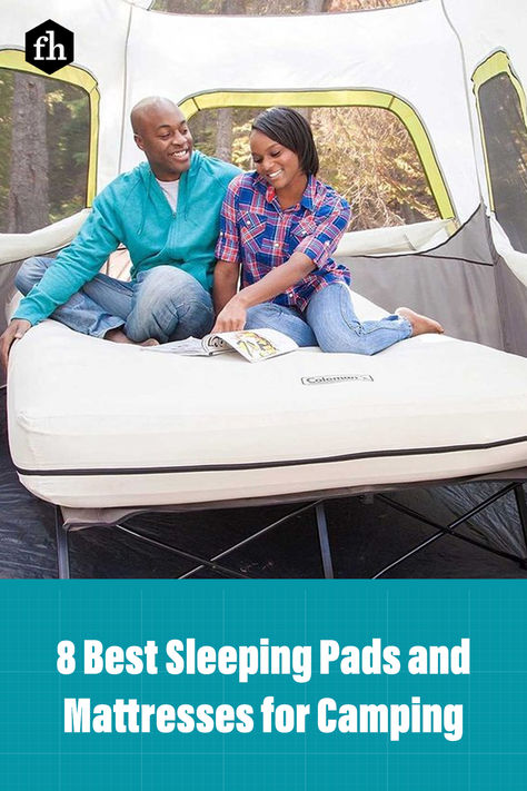 After a day of pitching the tent in the woods, hiking or fishing, here are the best camping mattresses for a good night's sleep under the stars. #camping #campingideas Camping Bed For Couples, Tent Camping Beds Ideas, Best Air Mattress For Camping, Camping Beds Comfortable, Camping Bed Ideas, Bed With Side Tables, Camping Beds, Tent Camping Beds, Couple Camping