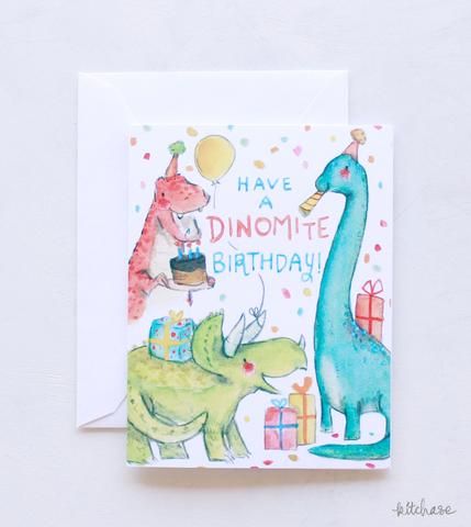 Birthday Card Drawing, Homemade Birthday Cards, Art Tutorials Watercolor, Bday Cards, Christmas Card Art, Card Drawing, Birthday Diy, Watercolor Sketch, Dinosaur Birthday