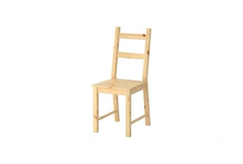 Ikea Ivar Chair in Unfinished Pine Ikea Ivar Chair, Ivar Chair, Storage For Towels, Dining Furniture Makeover, Rustic Dining Furniture, Diy Hanging Shelves, Ikea Ivar, Diy Wall Shelves, Rustic Dining Room