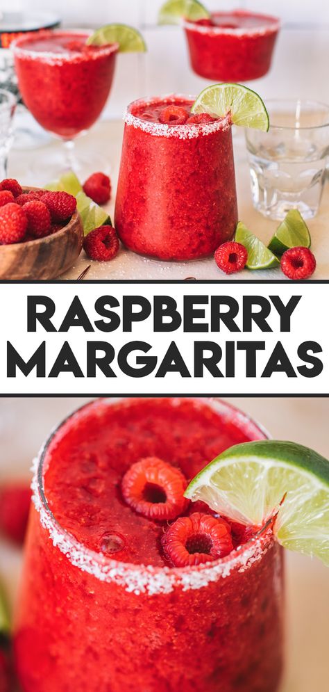 Frozen Fruit Margarita Recipe, Raspberry Margarita Recipe Frozen, Blender Margarita Recipes, Frozen Margarita Recipes Blender Easy, Frozen Tequila Drinks, Fresh Fruit Margarita Recipe, Frozen Margarita Recipes Blender, Margarita Recipes Frozen, Frozen Raspberry Margarita