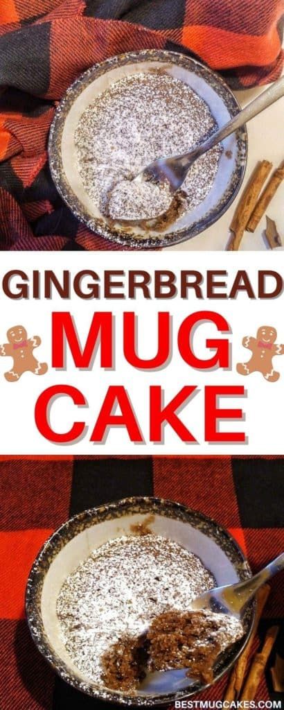 Gingerbread Mug Cake - Best Mug Cakes Gingerbread Mug Cake, Mugcake Recipe, Gingerbread Dessert, Gingerbread Mug, Vegan Mug Cakes, Microwave Recipe, Cake Cinnamon, Gingerbread Cake Recipe, Recipe Cheesecake