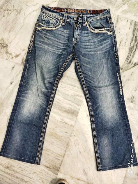 Wishlist Affordable, Young Kim Kardashian, Cowboy Jeans, Mens Bootcut Jeans, Rock Revival Jeans, Well Dressed Men, Leather Products, Rock Revival, Pocket Jeans