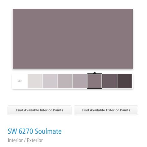 Sherwin Williams SW 6270 a Soulmate Sherwin Williams Paint Gray, Small Bathroom Paint, A Soulmate, House Color Palettes, Office Guest Room, Sherwin Williams Paint Colors, Living Room Lounge, Room Paint Colors, Front Door Colors