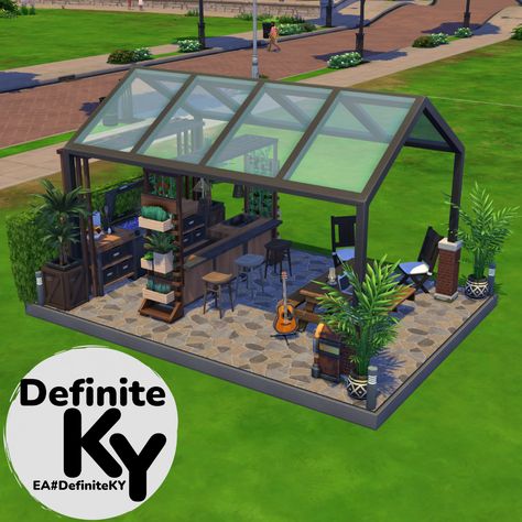 Sims 4 Deck Ideas, Sims Backyard Ideas, Sims Build Ideas, Sims 4 Home Ideas, Cute Sims 4 Houses, Sims 4 Backyard Ideas, Houses Sims 4, Sims 4 Loft, Lotes The Sims 4