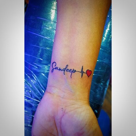 Sandeep Name Tattoo, Heart Beat Tattoo, City Centre Mall, Prince Tattoo, Raipur Chhattisgarh, Prince Tattoos, Profile Images, Baby Photo Editing, Neck Tattoo For Guys