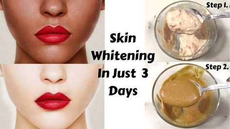 Get Fair Skin In Just 3 Days | Homemade Skin Whitening Scrub & Mask | Ho... Get Fair Skin, Natural Skin Lightening, Skin Care Routine For 20s, Whitening Face, Skin Lightening, Lighten Skin, Skin Cleanser Products, Whitening Cream, Diy Skin