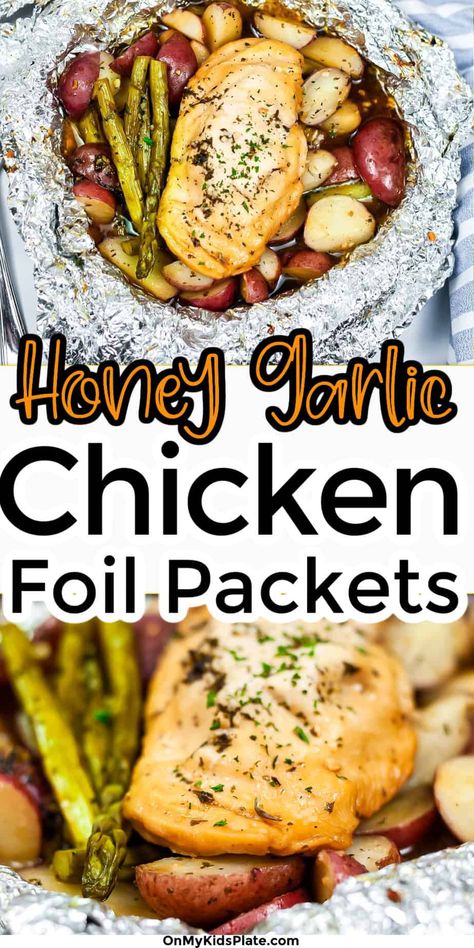 Potato Foil Packets, Campfire Chicken, Chicken Foil Packs, Chicken Packets, Foil Packet Potatoes, Chicken Foil Packets, Foil Pack Dinners, Foil Packet Dinners, Kids Plate