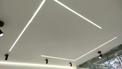 Profile Lights, Simple False Ceiling Design, Profile Light, Iphone Cartoon, Fall Ceiling, Down Ceiling Design, Led Profile, Interior Ceiling, New Ceiling Design