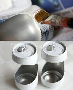 Can Planters Diy, Can Planters, Beer Bottle Crafts, Planters Diy, Hanging Plants Diy, Soda Can Art, Soda Can Crafts, Tin Can Art, Aluminum Can Crafts