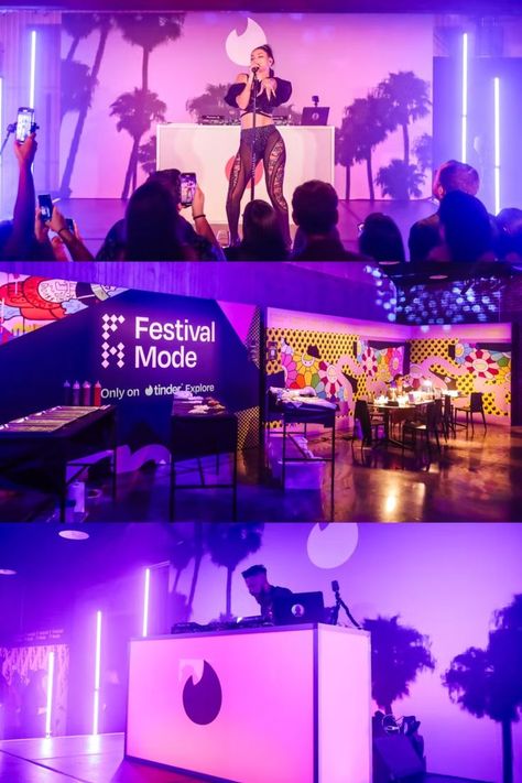 If anyone understands the power of face-to-face connections, it’s a dating app. So it’s appropriate that as in-person events return, Tinder debuted its new “Festival Mode” feature on April 14. Themed Cocktails, Bar Music, Nail Station, Festival Mode, Lounge Music, Pop Up Bar, Music Events, Festival Inspiration, Event Themes