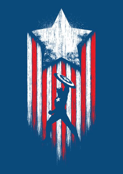 "Captain America" by Stephen Toang Captain America Tshirt, Chris Evans Captain America, Marvel Vs Dc, Marvel Captain America, Be Unique, Marvel Vs, Red Hood, Batwoman, Superhero Art