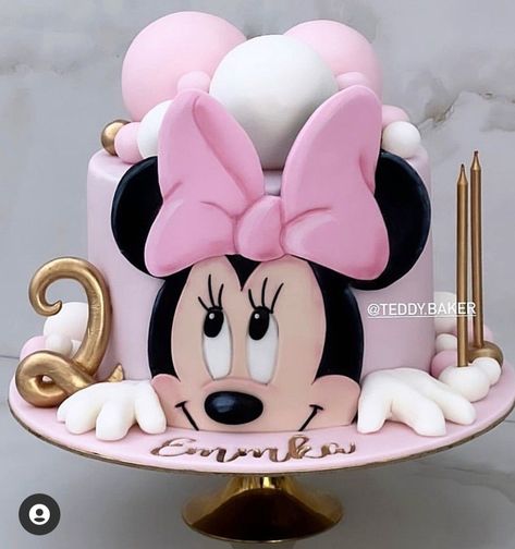 Tort Special, Γενέθλια Mickey Mouse, Minnie Mouse Birthday Theme, Mickey And Minnie Cake, Mouse Birthday Cake, Mickey Mouse Birthday Cake, Minnie Mouse Birthday Party Decorations, Cake For Her