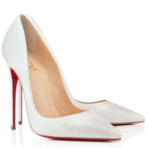 White Louboutin Heels, Red Bottom Heels Christian Louboutin, White Louboutin, Red Bottom Pumps, Louis Vuitton Heels, Red Bottom High Heels, Louboutin High Heels, Red Bottom Heels, Louboutin So Kate