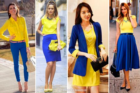 Color Outfits, Colour Combinations Fashion, Casual Summer Outfits For Women, Color Blocking Outfits, Color Combinations For Clothes, Color Trends Fashion, Yellow Outfit, Clothes Summer, Stylish Work Outfits