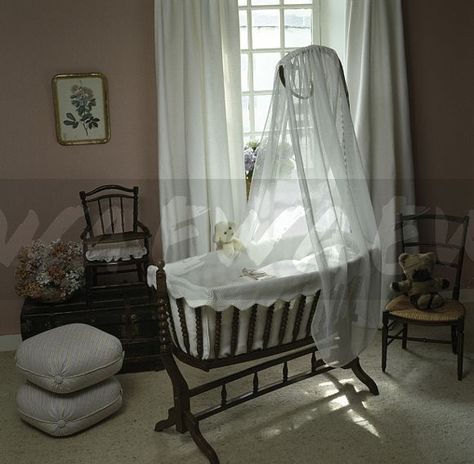 Cradle Aesthetic, Victorian Baby Nursery, Orphanage Nursery, Haunted Laboratory, Nursery Victorian, Goth Baby Nursery, Small Baby Bed, Dark Nursery, Victorian Nursery