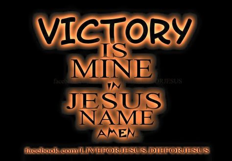 Victory is mine in JESUS Name. Amen Victory Is Mine, In Jesus Name Amen, Charles Brown, Way To Heaven, In Jesus Name, Gods Not Dead, Christian Ministry, Jesus Name, Armor Of God