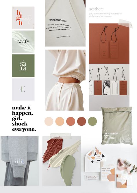 Color Palette For Clothing Brand Logo, Clothing Brand Mood Board Inspiration, Yoga Mood Boards Inspiration, Clothing Brand Mood Board, Clean Moodboard, Logo For Clothing Brand, Yoga Clothing Brands, Logo For Clothing, Branding Mood Board Inspiration