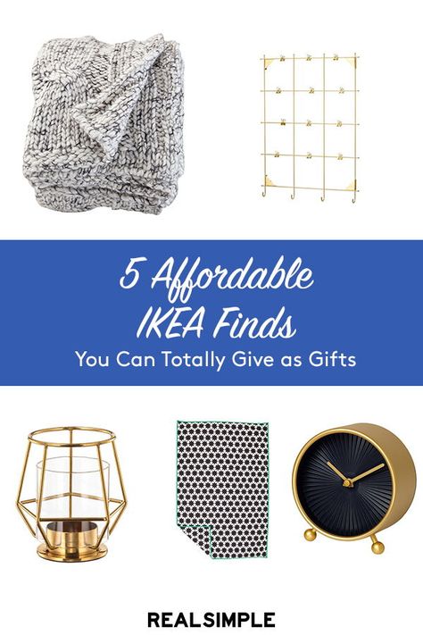 5 Affordable IKEA Finds You Can Totally Give as Gifts | If your love for IKEA knows no bounds, consider making the Swedish furniture line your one-stop shop for any and all gifts, from cozy throws and blankets and tealight holders to modern photo frames and alarm clocks.  #giftideas #realsimple Trendy Paint Colors, Ikea Gifts, Best Graduation Gifts, Ikea Finds, Swedish Furniture, Alarm Clocks, Gift Ideas For Everyone, Cozy Throws, Real Simple