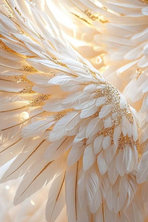 Delicate white feathers dusted with shimmering gold accents create a celestial masterpiece that feels both luxurious and angelic. This image exudes tranquility and sophistication, making it a perfect visual for those who appreciate high-art aesthetics or ethereal designs.  Let me help bring such breathtaking visuals to life for your brand or project. As your AI Aesthetic Image Creator, I craft mesmerizing imagery tailored to your unique vision. 🌟 Visit www.ai-aesthetic-studio.com to collaborate! White And Gold Aesthetic, Lifestyle Moodboard, Celestial Aesthetic, Pinterest Creator, Aesthetic Image, Aesthetic Studio, Art Aesthetics, Gold Aesthetic, Branding Mood Board