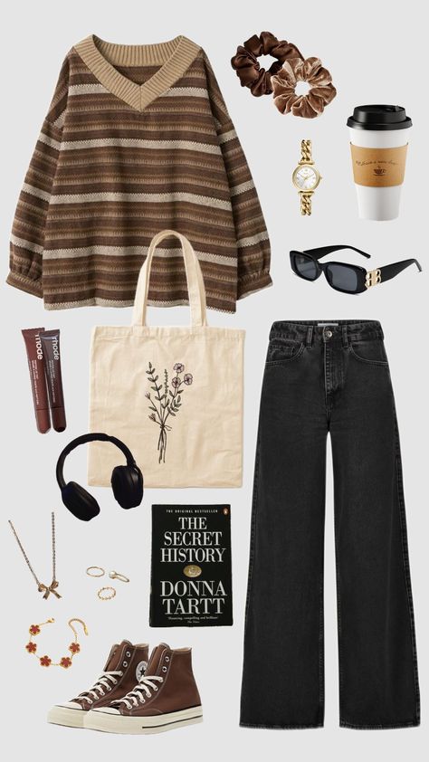 Autumn Aesthetic Style, Outfit Ideas Aesthetic Autumn, Fall Outfits Mood Board, Cozy Fits Aesthetic, Autumn Aesthetic Outfit 2024, Fall Core Outfit, Cabin Core Aesthetic Outfits, Autumn Aesthetic Outfit Vintage, Fall Outfit Collage