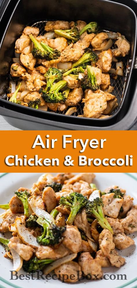 Chicken Broccoli Recipe, Air Fryer Chicken Broccoli, Air Fryer Recipes Healthy Low Carb, Stir Fry Recipes Healthy, Chicken Broccoli Stir Fry, Air Fryer Oven Recipes, Broccoli Recipe, Chicken And Broccoli, Air Fry Recipes