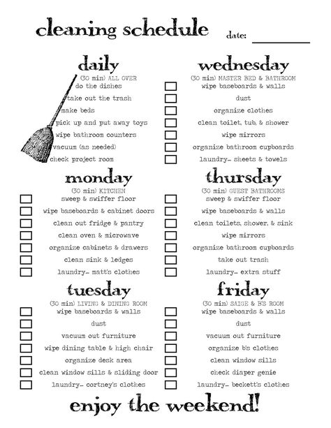 that's just crazy person talk: scheduled cleaning Weekend Cleaning, Household Cleaning Schedule, Cleaning Chart, Cleaning Schedules, Cleaning Schedule Printable, Clean House Schedule, Crazy Person, Schedule Printable, Weekly Cleaning Schedule