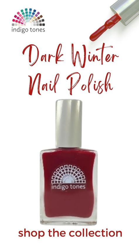 Shop Indigo Tones Dark/Deep Winter Nail Polish Collection Deep Winter Nail Polish, Bright Winter Nail Polish, Dark Nail Colors Winter, Dark Purple Nail Polish Colors, Deep Blue Nail Polish, Winter Nail Polish, Best Nail Polish, Deep Winter, Dark Winter