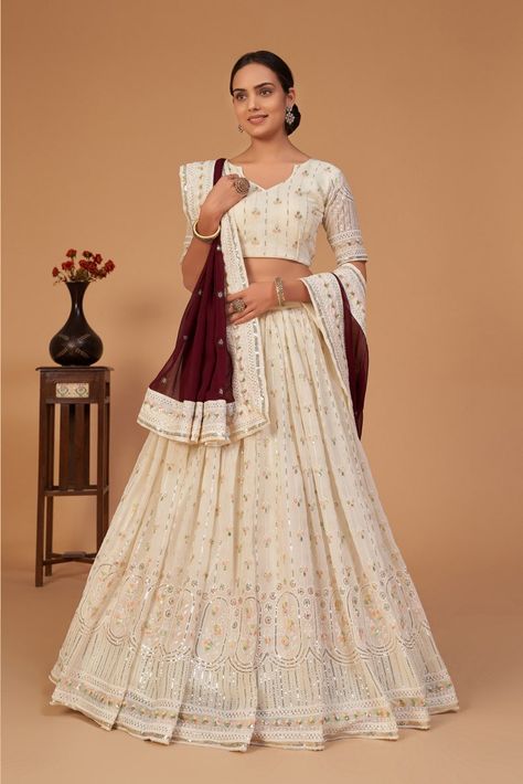 #lehengacholi #lehengaforwomen #onlineshopping #bollywood #weddingdress #bridallehengas #traditionalwear #indianweddingdress #receptionwear #indianwear #enagementswear #ethnicwear #lahengacholi #love #fashionstore #lehengas #dupatta #indianweddinglehenga #designerlehenga #weddinglengha #bridallehenga #lehengaforwedding #lehengasaree #lehengagoals #bridalwear #partywearlehenga #chaniyacholi #Bridesmaidslehenga #Designerblouse #Readymade #readytowear #partywearlehenga #festivewear #USA #UK #CANADA White Lehenga Choli, Off White Designer, Indian Wedding Lehenga, White Lehenga, Georgette Lehenga, Party Wear Lehenga Choli, Lehenga Choli Online, Indian Wedding Wear, Utsav Fashion