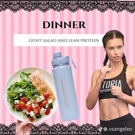 Model Diet Meal Plan, Adriana Lima Diet, Victoria Secret Diet, Model Diet, Healthy Food Dishes, Healthy Food Motivation, Healthy Lifestyle Inspiration, Healthy Meal Plans, Angel Food