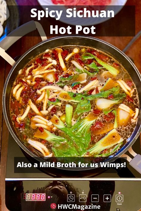 Spicy Hotpot Broth, Korean Hot Pot Broth Recipe, Hot Pot Broth Recipe Easy, Chinese Hotpot Recipe, Spicy Hot Pot Broth Recipe, Hotpot Recipe Broth, Hotpot Broth Recipes, Chinese Hot Pot Recipe, Hot Pot Recipe Broth