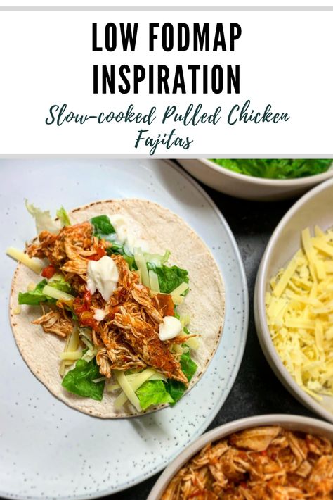 Low Fodmap Chicken Marinade Recipes, Low Fodmap Chicken Recipes Slow Cooker, Low Fodmap Fajitas, Low Fodmap Crockpot Chicken, Healthy Low Fodmap Dinner, Chicken Fodmap Recipes, Low Fodmap Slow Cooker Recipes, Lowfod Recipes, Low Fodmap Crockpot Recipes