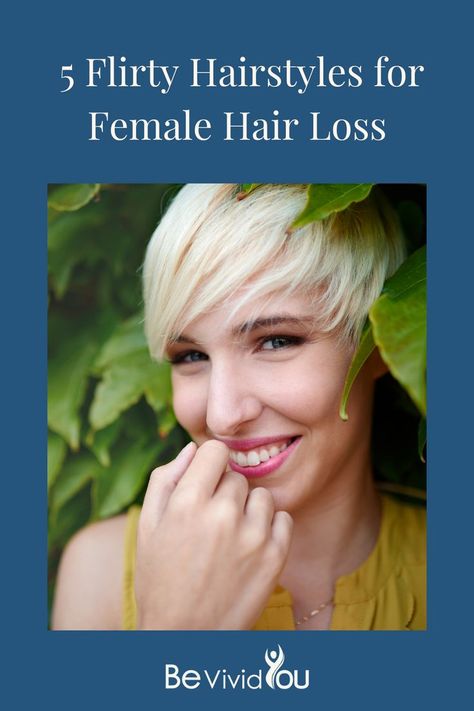 Whether you’re thinning on the crown or suffering from female pattern baldness, these hairstyles for female hair loss can help your mane appear fuller. Hair Thinning At Crown, Flirty Hairstyles, Hairstyles For Female, Layered Curly Haircuts, Hairstyles For Receding Hairline, Chin Length Haircuts, Female Pattern Baldness, Male Pattern Baldness, Pattern Baldness