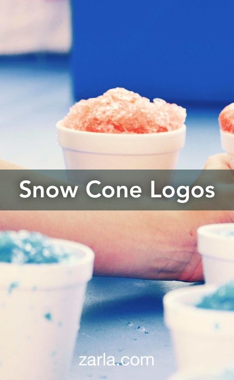 10 cool logo ideas for your snow cone business. Snow Cone Business, Cool Logo Ideas, Snow Cone Stand, Dessert Logo, Ice Cream Snacks, Ice Cream Business, Candy Logo, Free Logos, Sno Cones