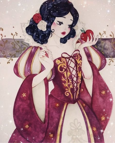 Snow White Art, Hiro Big Hero 6, Snow White Disney, Disney Princess Fan Art, Pixar Characters, Princess Drawings, Disney Fantasy, The Seven Dwarfs, Pinturas Disney