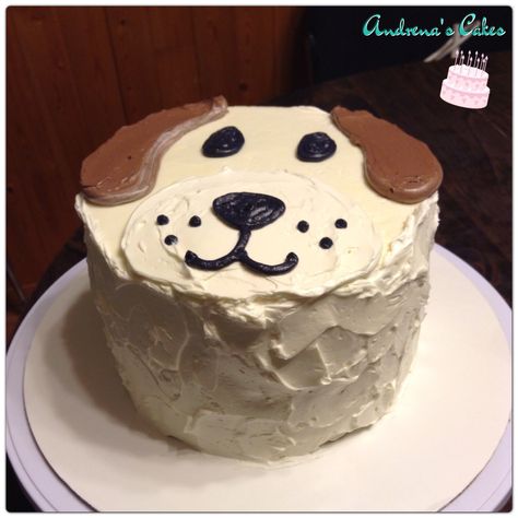 Easy Dog Cake Design, Dog Face Cake Design, Dog Inspired Cake, Diy Puppy Cake, Smash Cake Dog Theme, Diy Puppy Theme Birthday Cake, Dog Cake Design Ideas Simple, Dog Birthday Theme Cake, Dog Theme Smash Cake