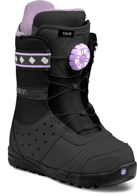 BLACK/PURPLE Snowboard Boots Womens, Snowboard Jacket Women's, Snow Clothes, Womens Snowboard, Burton Women, Snowboarding Women, Snow Gear, Snowboarding Gear, Burton Snowboards