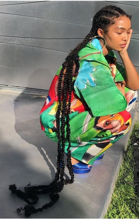 Floor Length Braids, Twisted Hair, Models Off Duty Style, Protective Hairstyles Braids, Girls Braids, Hair Crush, Aesthetic Women, Google Lens, Long Braids