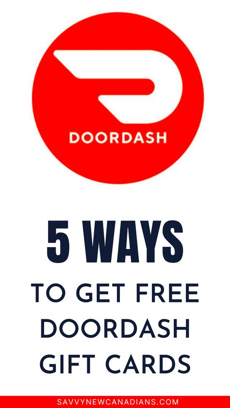 image showing doordash logo Doordash Gift Card, Free Gift Cards Online, Home Vacation, Food Gift Cards, Money Management Tips, Living Paycheck To Paycheck, Paycheck To Paycheck, Get Free Stuff, Saving Money Tips