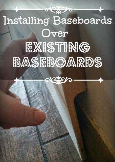 install baseboards over your existing baseboards, home improvement, how to, wall decor, woodworking projects Installing Baseboards, Painting Baseboards, Wood Accent Wall, Up House, Diy Home Improvement, Window Seat, Baseboards, On The Floor, Rustic Diy