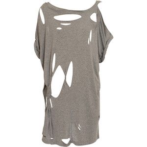 ripped shirts | shop clothing tops t shirts ripped t shirt $ 280 sold out ... Ripped Clothes Reference, Ripped Clothes Aesthetic, Ripped Shirt Drawing, Ripped Clothes, Ripped Dress, Ripped Shirt, Destroyed T Shirt, Ripped Shirts, Character Clothes