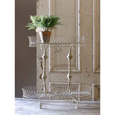 Plant Stand Park Hill Collection, Telephone Table, Iron Accents, Park Hill, Gardening Flowers, Tiered Stand, Garden Accents, Plant Stands, French Country Cottage