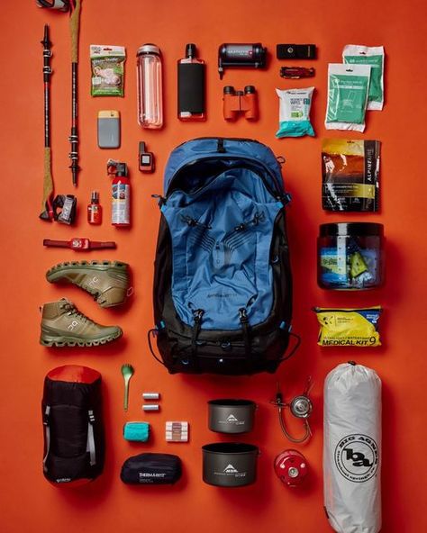 Trail Life, Gear Room, Creative Fashion Photography, Hiking Essentials, Running Inspiration, Hiking Equipment, Long Haul, Hiking Gear, Travel Gear