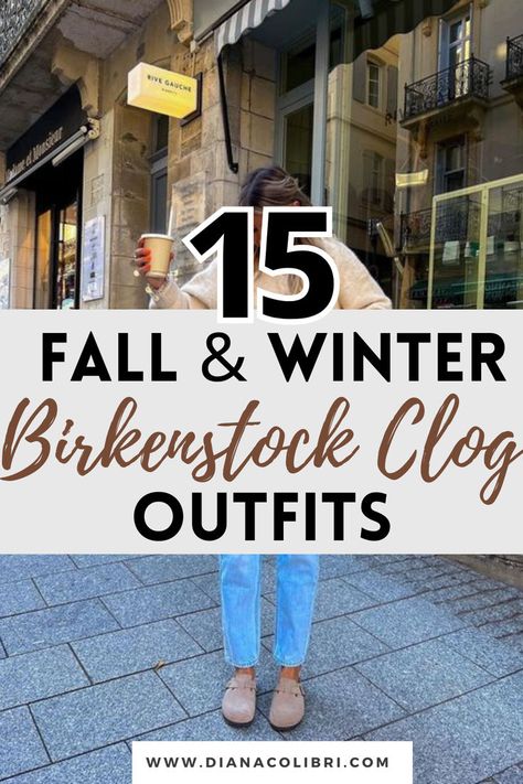 birkenstock boston clogs Outfits With Clogs Fall, Birkenstock Fall Outfit, What To Wear With Birkenstocks, Birkenstock Boston Outfit Fall, Birkenstock Clog Outfits, Style Birkenstock Clogs, Style Birkenstock Boston, Cute Outfits With Birkenstocks, How To Style Clogs