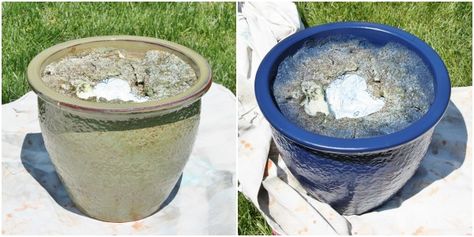 Painting Over Glazed Ceramic Pots, How To Paint Ceramic Pots Planters, Spray Paint Ceramic Pots, Spray Painting Ceramic Pots, How To Paint Glazed Ceramic Pots, Paint Glazed Ceramic Pot, How To Paint A Ceramic Pot, How To Paint Ceramic Pots, Painting Ceramic Pots