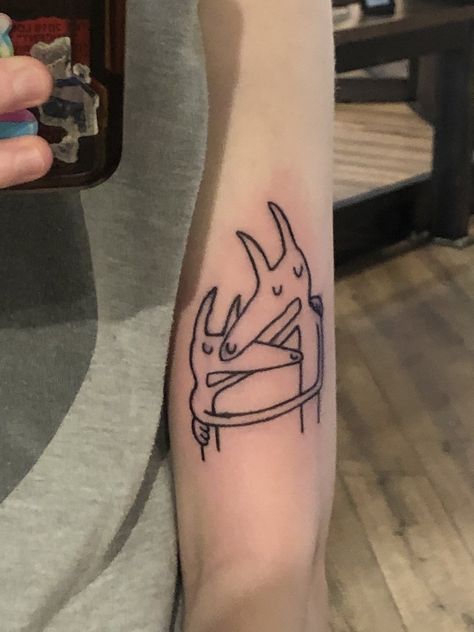 Car Seat Headrest Tattoo, Left Arm Tattoos, Whimsical Tattoos, Skin Drawing, Dog Motif, Car Seat Headrest, Get A Tattoo, A Tattoo, Arm Tattoo