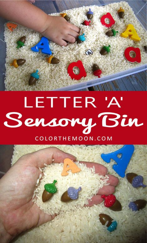 Letter Of The Week Sensory Bins, Sensory Bins For Kindergarten, Letter Preschool, For Preschoolers Activities, Letter Activities For Preschool, Make A Letter, Best Crafts For Kids, Preschoolers Activities, Sensory Activities For Toddlers