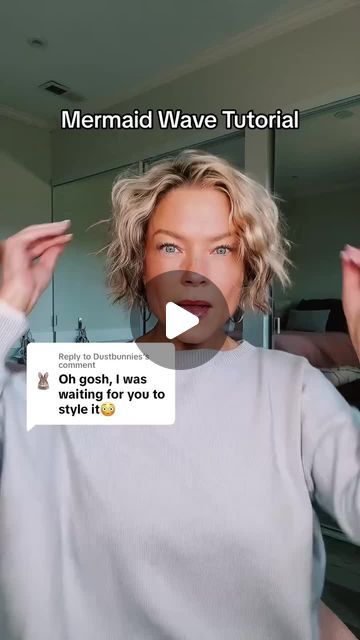 TYMO BEAUTY on Instagram: "Mermaid waves on short hair in less than 10 minutes, using the TYMO ROVY Weaver.🐚🌊🧜" Mermaid Waves Medium Length, Tymo Rovy Wave, Mermaid Waves On Short Hair, Short Hair Styles Easy Shoulder Length Beach Waves, Short Hair Mermaid Waves, Beach Waver Short Hair, Mermaid Hairstyles For Short Hair, No Heat Waves Short Hair, Short Hair Crimped Waves